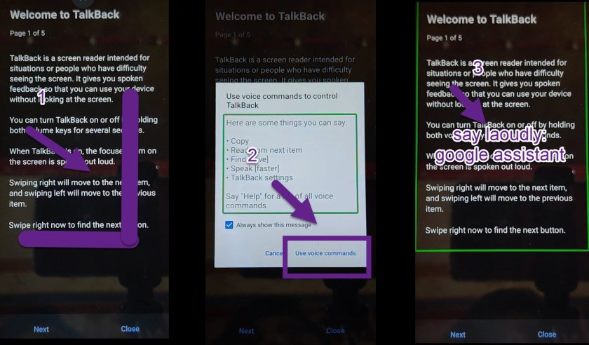 Swype the letter L reverse