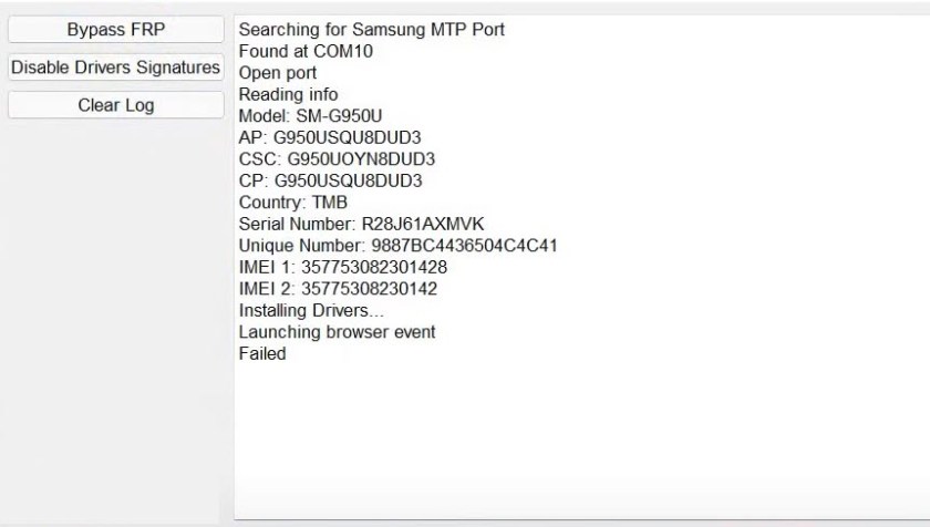 Easy Samsung FRP tool