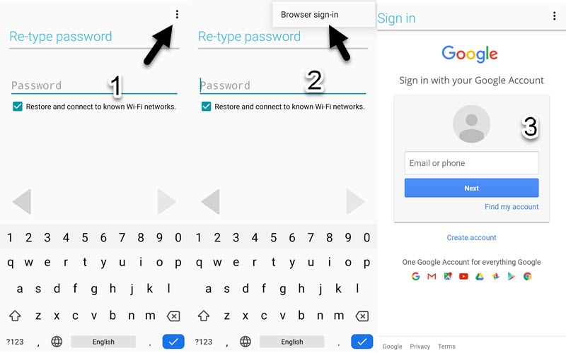 Sign in with your Gmail account.