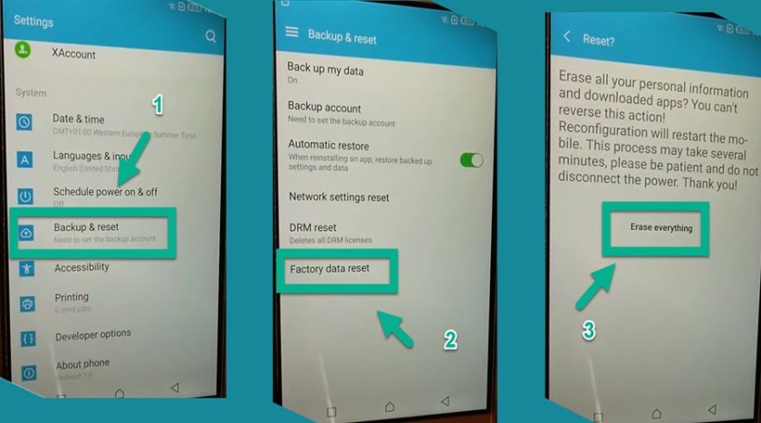 Factory reset your Infinix Note 3