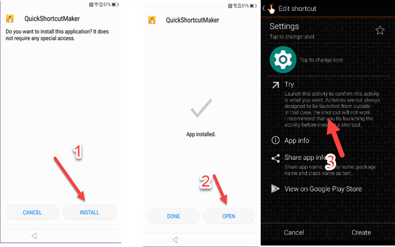 Install Quick Shortcut Maker